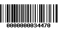 Código de Barras 0000000034470