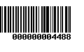 Código de Barras 000000004488