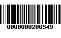 Código de Barras 0000000200349