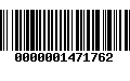 Código de Barras 0000001471762