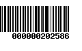 Código de Barras 000000202586