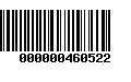 Código de Barras 000000460522