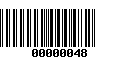 Código de Barras 00000048