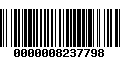 Código de Barras 0000008237798