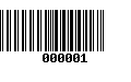 Código de Barras 000001