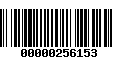 Código de Barras 00000256153