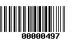 Código de Barras 00000497