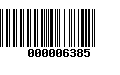 Código de Barras 000006385