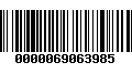 Código de Barras 0000069063985