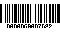 Código de Barras 0000069087622