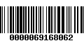 Código de Barras 0000069168062