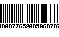 Código de Barras 00000776520059607075