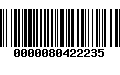 Código de Barras 0000080422235