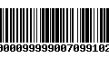 Código de Barras 00000999990070991023