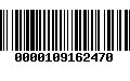 Código de Barras 0000109162470