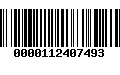 Código de Barras 0000112407493