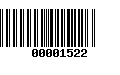 Código de Barras 00001522