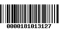 Código de Barras 0000181013127