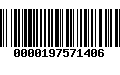 Código de Barras 0000197571406