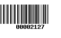 Código de Barras 00002127