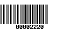 Código de Barras 00002220