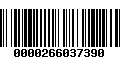 Código de Barras 0000266037390