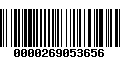 Código de Barras 0000269053656