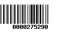 Código de Barras 0000275290