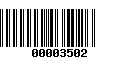 Código de Barras 00003502