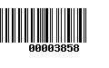 Código de Barras 00003858