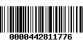 Código de Barras 0000442811776