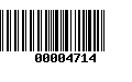 Código de Barras 00004714