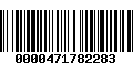 Código de Barras 0000471782283