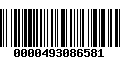 Código de Barras 0000493086581