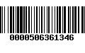 Código de Barras 0000506361346