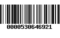 Código de Barras 0000530646921