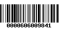 Código de Barras 0000606009841