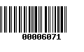 Código de Barras 00006071