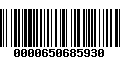 Código de Barras 0000650685930