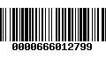 Código de Barras 0000666012799