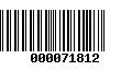 Código de Barras 000071812