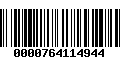 Código de Barras 0000764114944