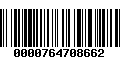 Código de Barras 0000764708662