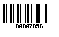 Código de Barras 00007856