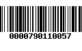 Código de Barras 0000790110057