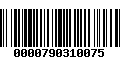 Código de Barras 0000790310075