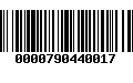 Código de Barras 0000790440017