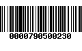 Código de Barras 0000790500230