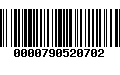 Código de Barras 0000790520702