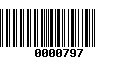 Código de Barras 0000797